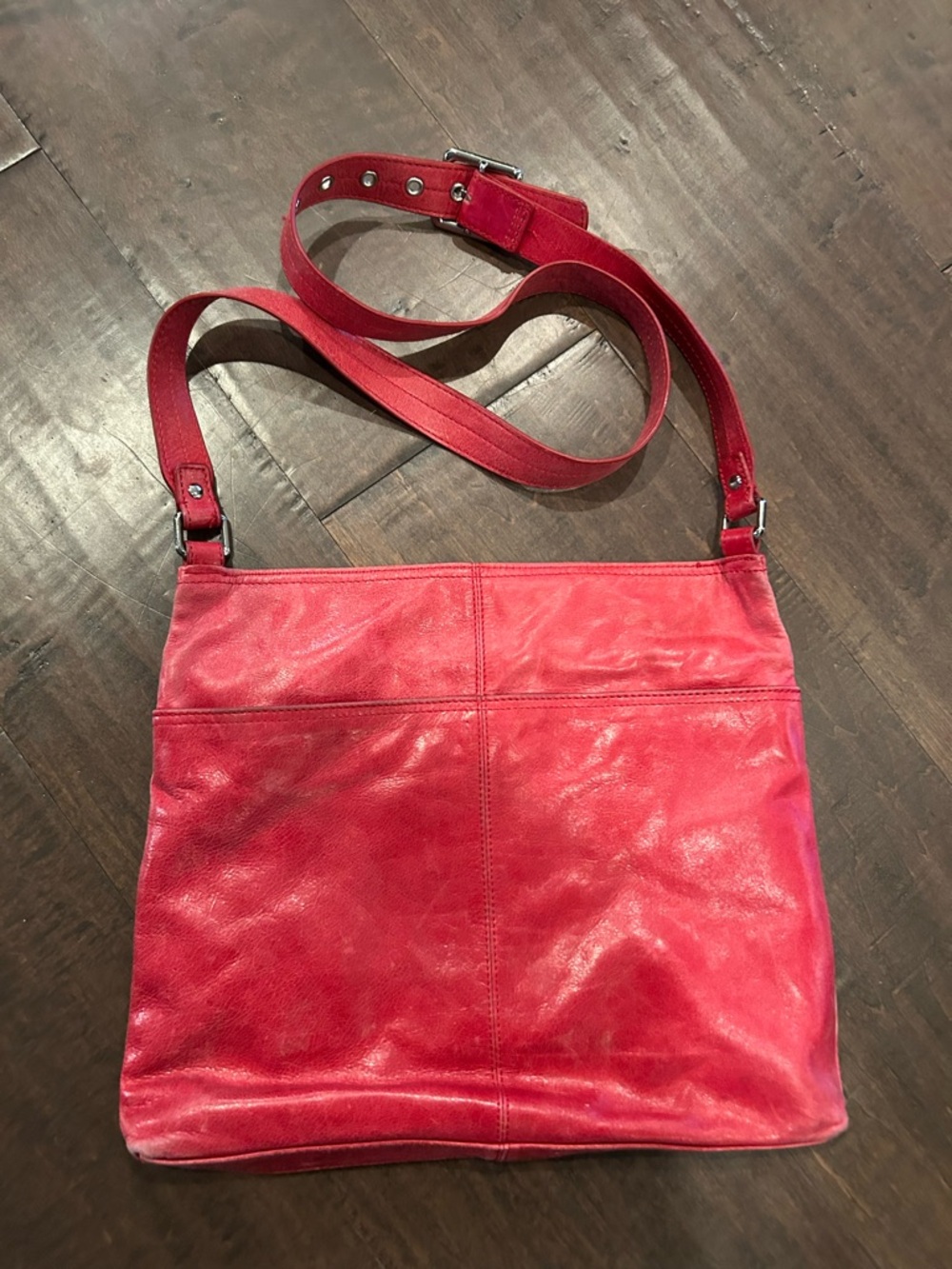 HOBO Red Leather crossbody bag